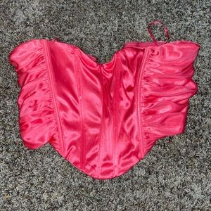 Pink Straplesss Top